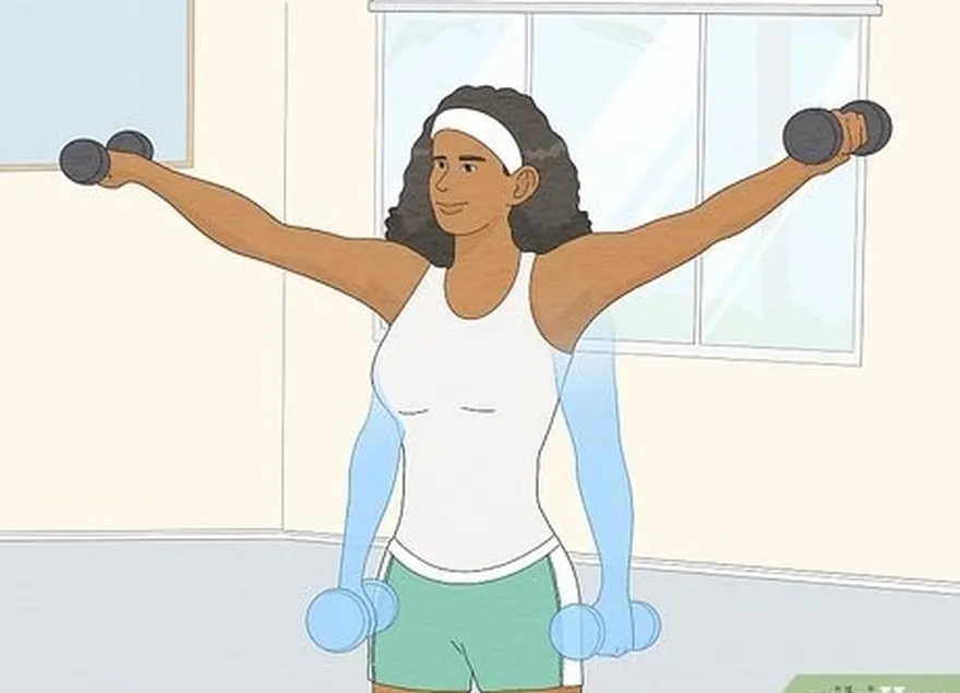 étape 1 faites des flexions des biceps pour développer les muscles des biceps.