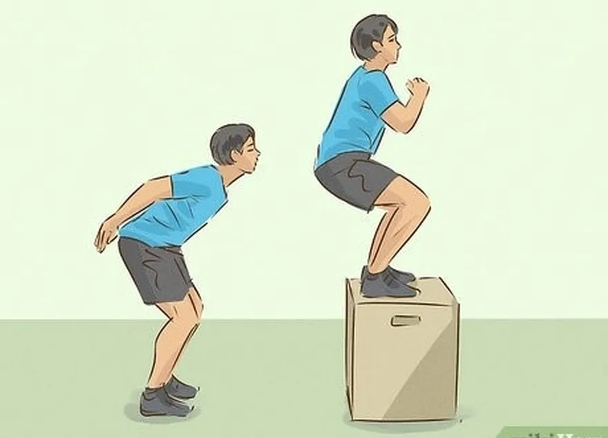 étape 3 faites des box jumps pour renforcer vos jambes afin de vous propulser vers le haut.