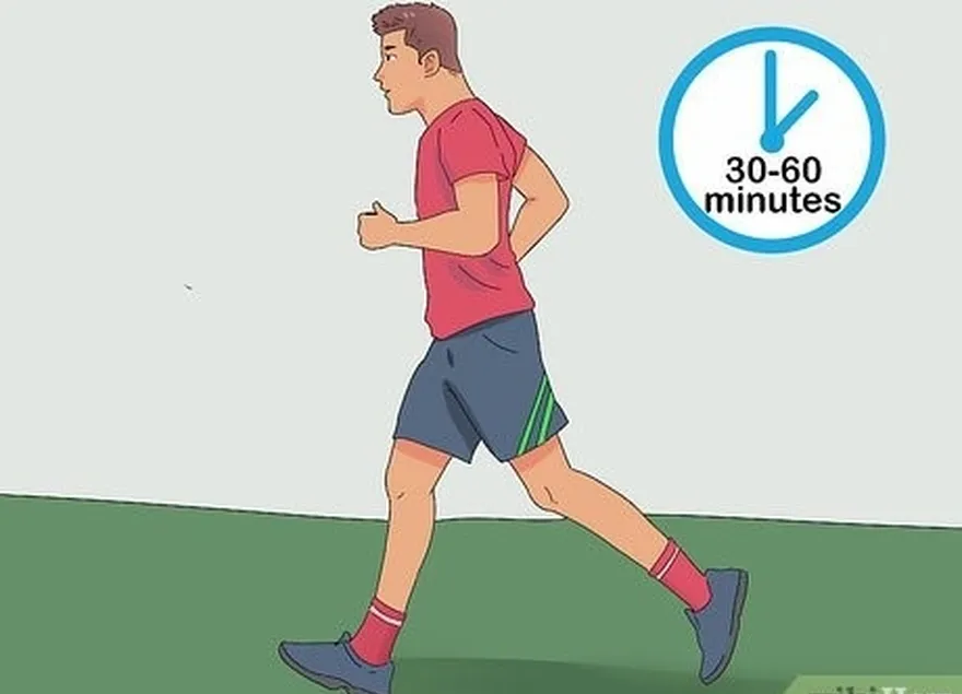 étape 2 courir ou faire du jogging pendant 30 à 60 minutes à chaque séance d'entraînement.