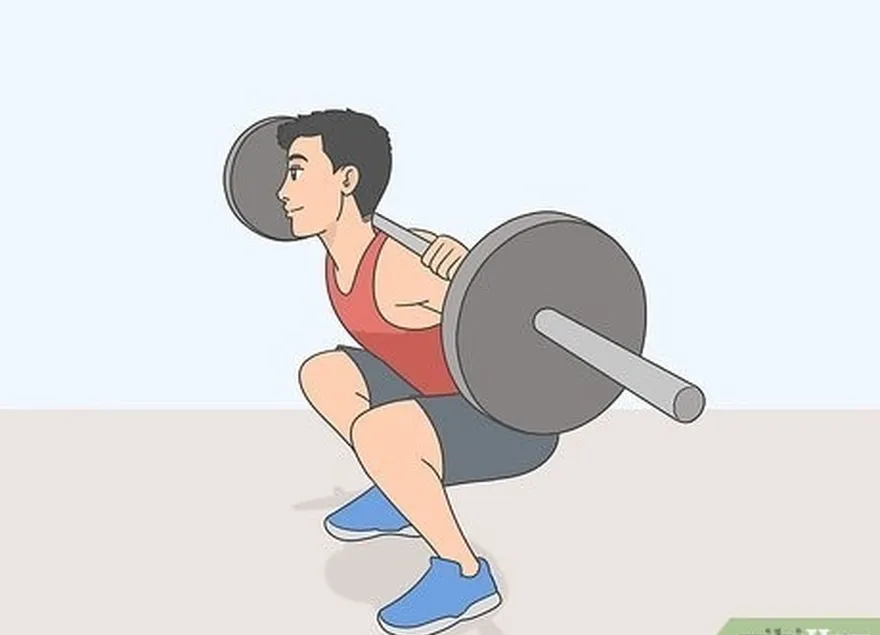 étape 2 faites des squats...