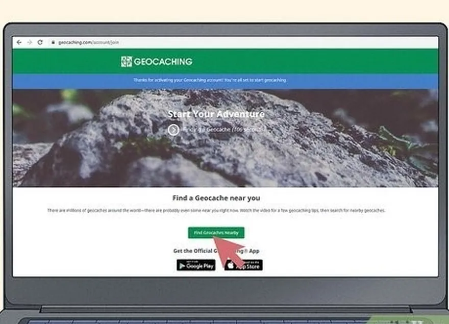 étape 3 trouvez une liste de caches près de chez vous à l'aide de la fonction de recherche du site web.