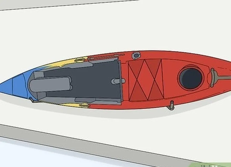 étape 5 placez le kayak sur les bras de suspension.