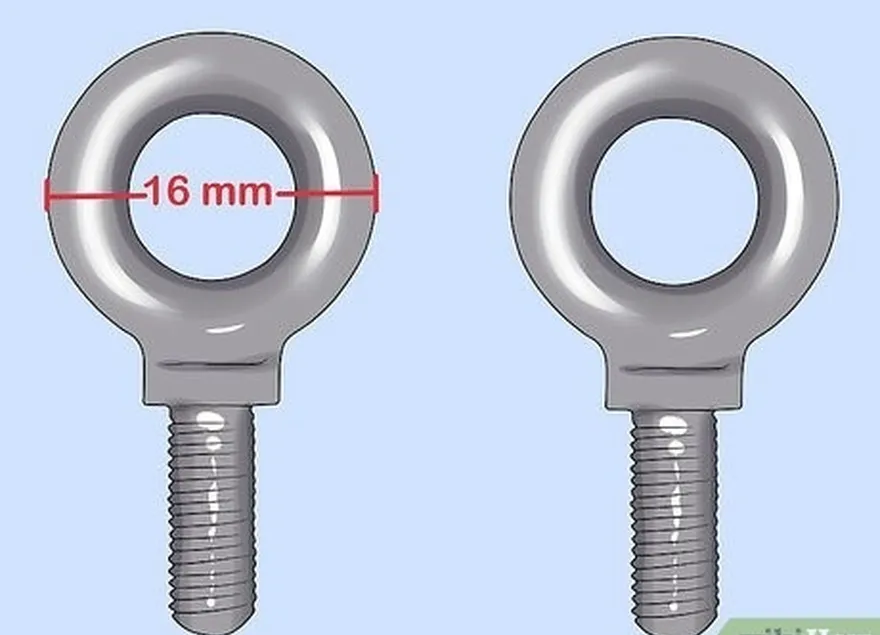 étape 1 trouver des boulons à œil de 5⁄8 pouces (16 mm) de diamètre.