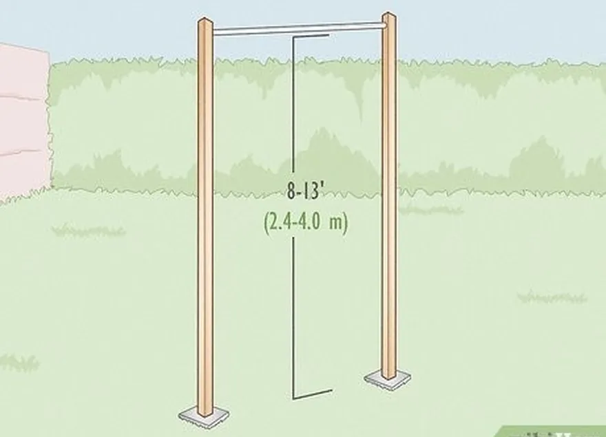 étape 1 choisissez un endroit où suspendre les anneaux à une distance de 2,4 à 4,0 m du sol.