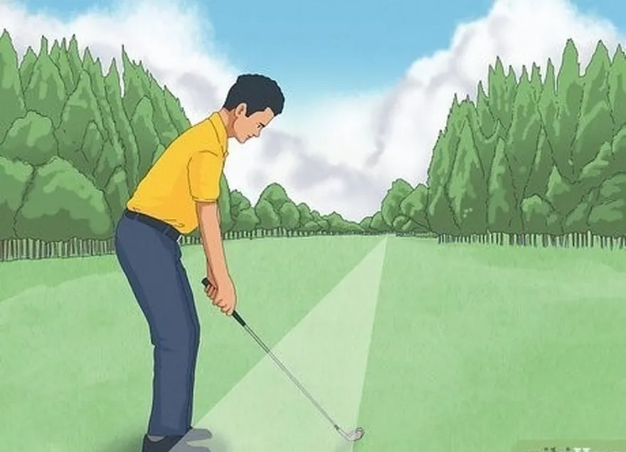 le fait d'aligner votre corps sur votre cible vous empêche d'effectuer un swing excessif.