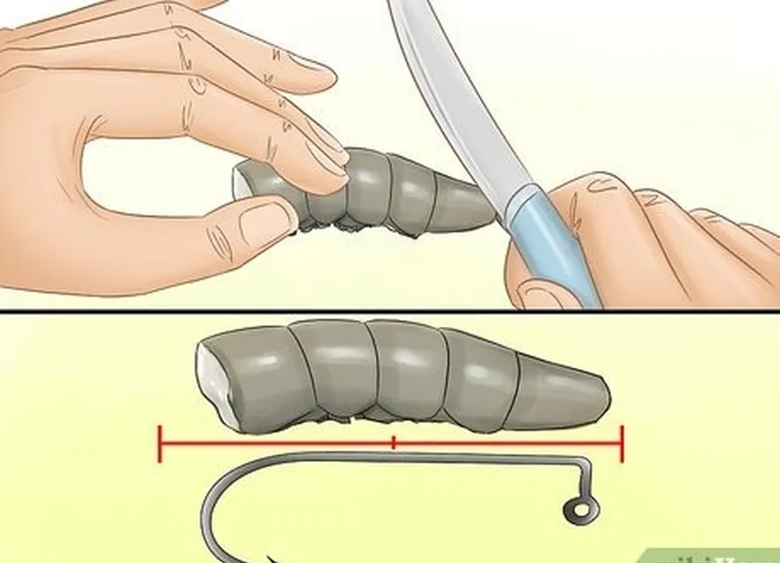 étape 3 sucrez votre jig avec des crevettes mortes.