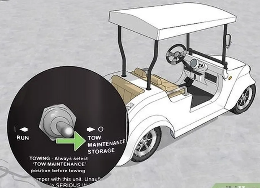 étape 5 mettez votre chariot de golf en mode de stockage lorsque vous conduisez.'re not using it.