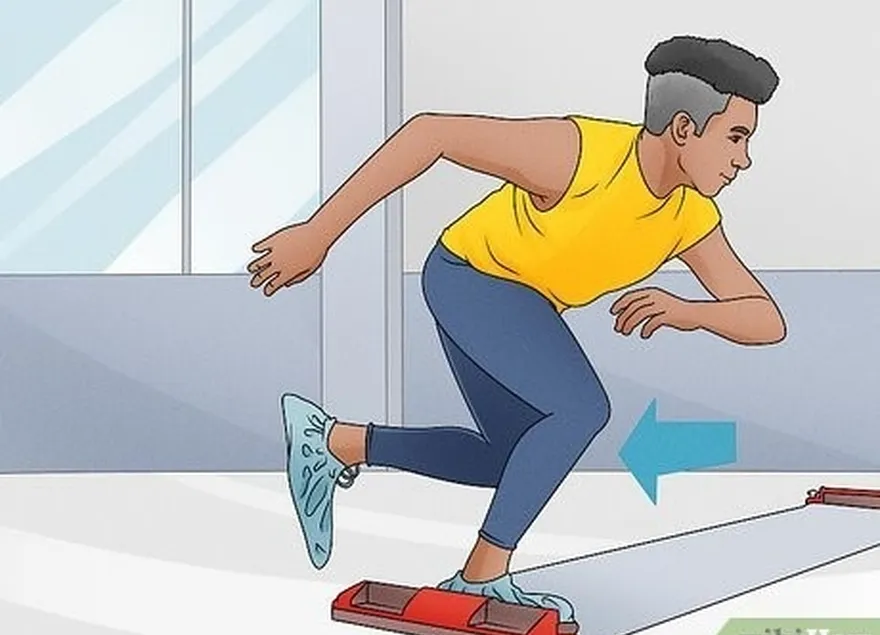 imitez votre foulée de patineur sur la planche à roulettes pour parfaire votre forme.