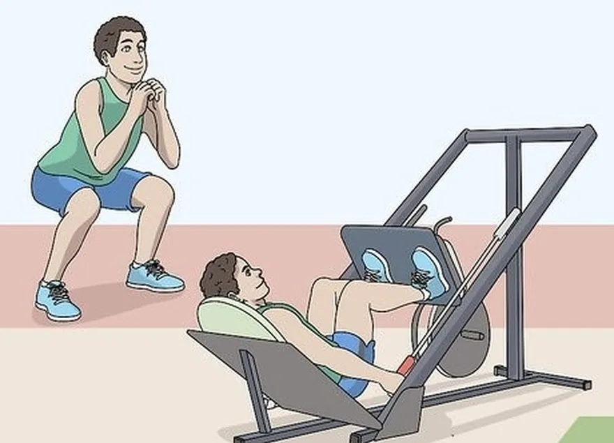 étape 6 faites des squats et des presses à jambes pour développer vos muscles et augmenter vos performances.