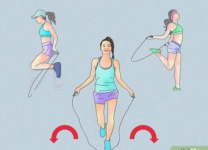 étape 4 faites un exercice de corde à sauter de 15 minutes.