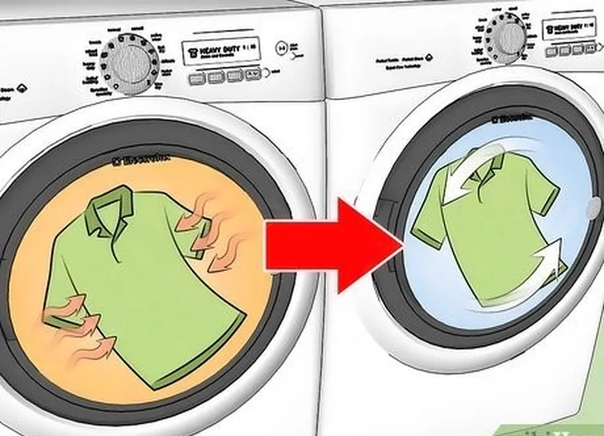 étape 2 commencez par mettre le linge dans le sèche-linge.