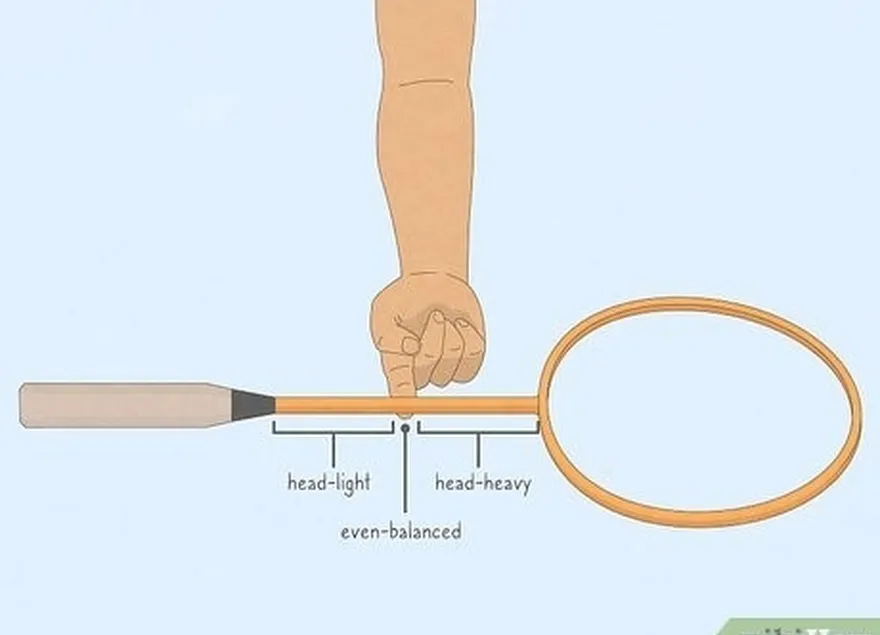 étape 3 déplacez votre doigt le long du manche pour trouver le point d'équilibre.