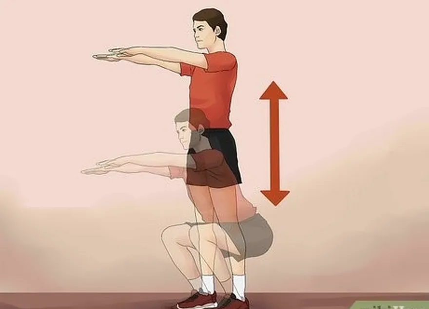 étape 1 faire des squats.