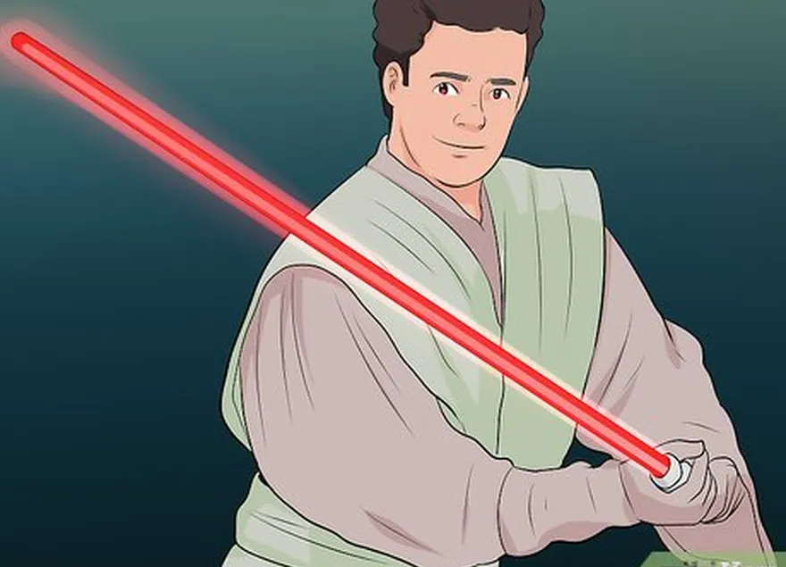 étape 2 s'entraîner avec un seul sabre laser.