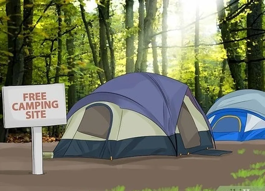 étape 3 : montez votre tente dans un camping gratuit.