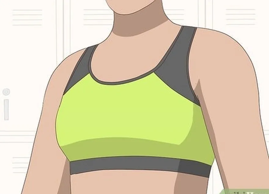 étape 5 portez un soutien-gorge de sport de qualité si vous êtes une femme.