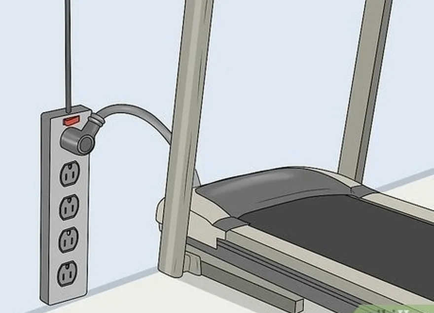 étape 2 branchez votre tapis de course sur une prise de courant équipée d'un parasurtenseur.