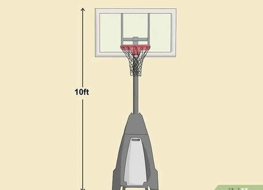 étape 1 choisissez des paniers de basket-ball de 3,0 m de haut.