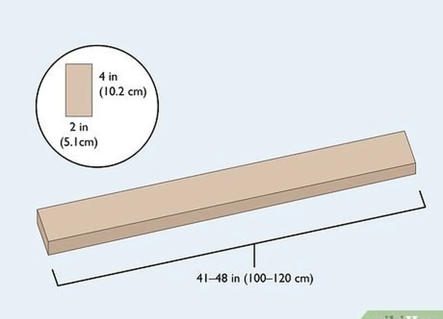 étape 1 achetez une planche de bois dur de 100 à 120 cm de long pour votre bokken.