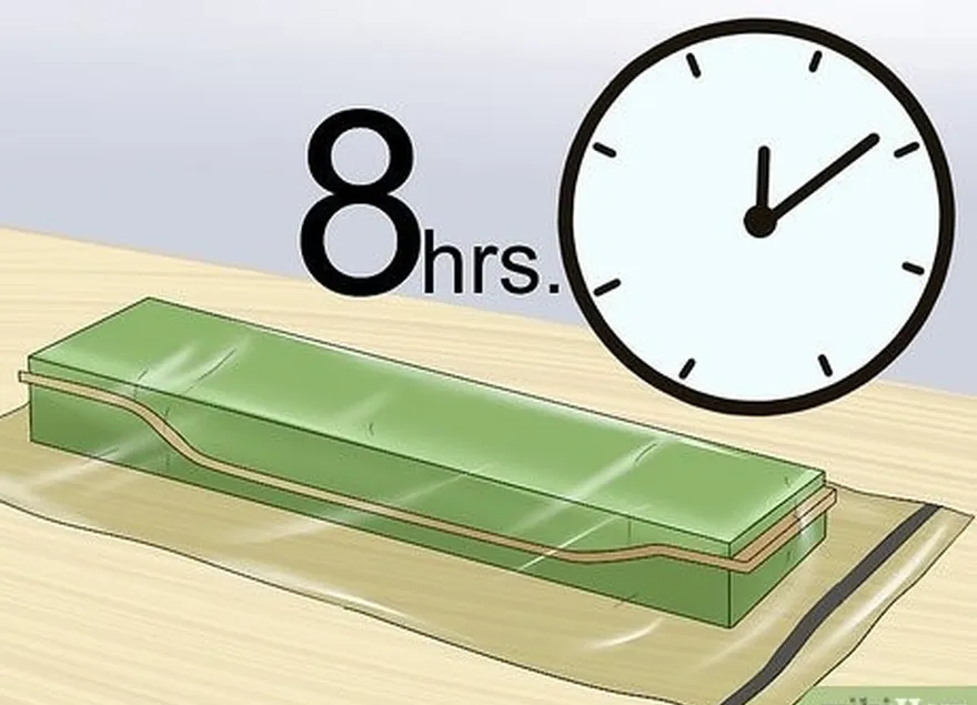 étape 7 laissez la planche se presser pendant 8 heures avant de l'enlever.