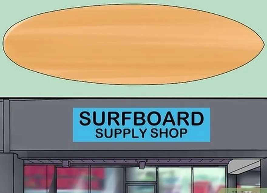 étape 4 procurez-vous une planche de surf en mousse ou en bois dans un magasin de planches de surf.