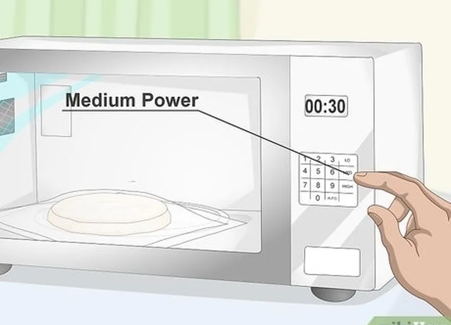 étape 5 passer la pâte au micro-ondes pendant 30 secondes à puissance moyenne.