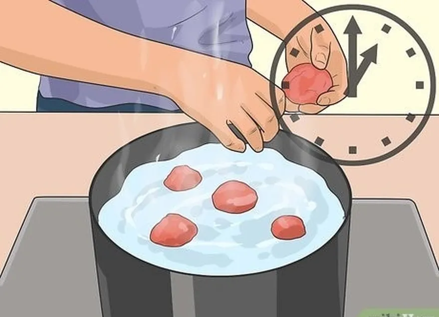 étape 6 faire bouillir les boules de pâte dans l'eau pendant 2 à 3 minutes sur la cuisinière.