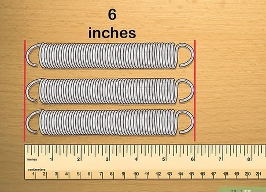 étape 4 mesurez 2 ou 3 ressorts pour confirmer les mesures.