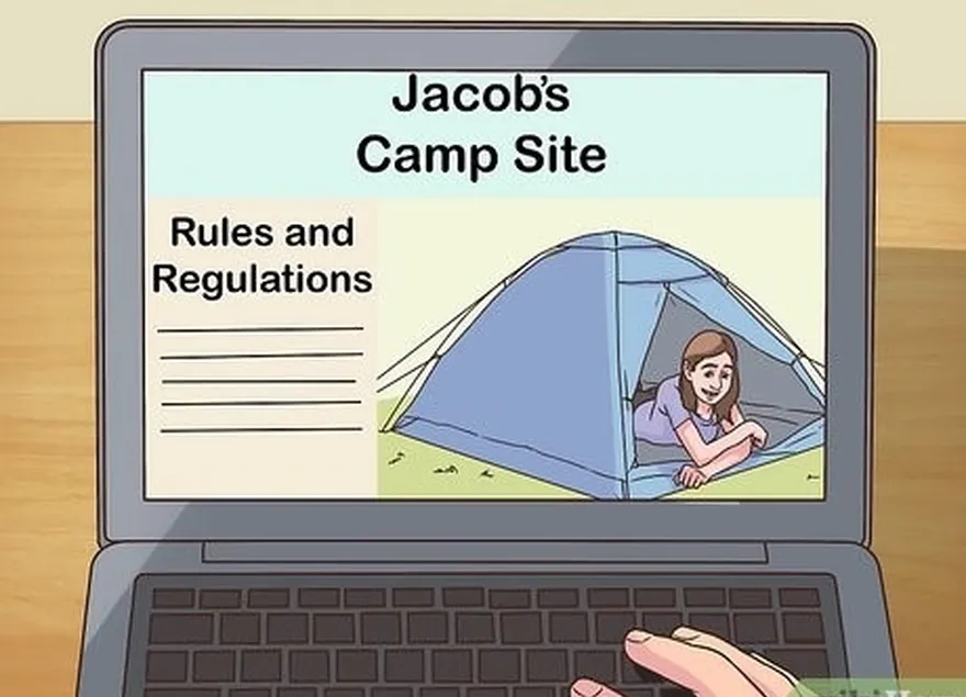 étape 4 vérifiez le règlement du camping pour savoir ce que vous ne pouvez pas emporter.