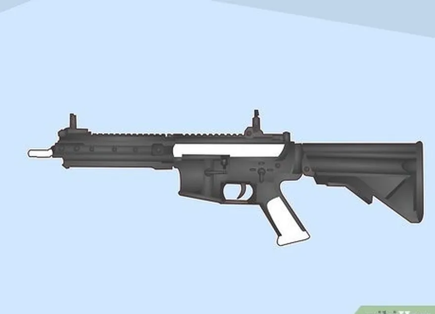 étape 2 décidez des parties de l'arme que vous voulez peindre.