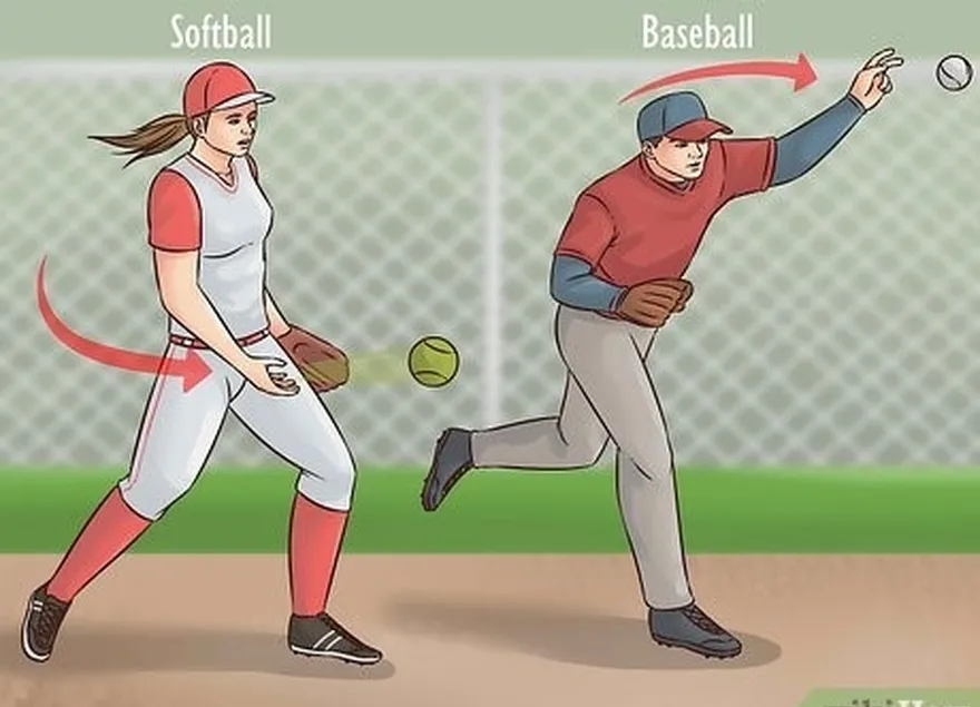 étape 1 connaître la différence entre le softball et le baseball.