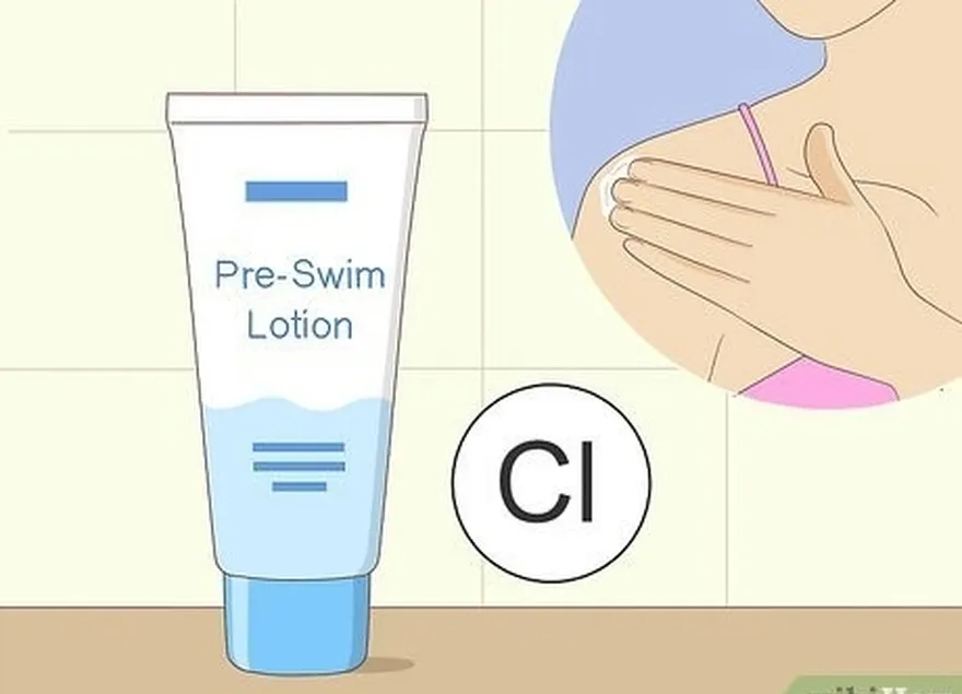 étape 3 il existe des lotions de prénatation qui peuvent protéger votre peau du chlore.