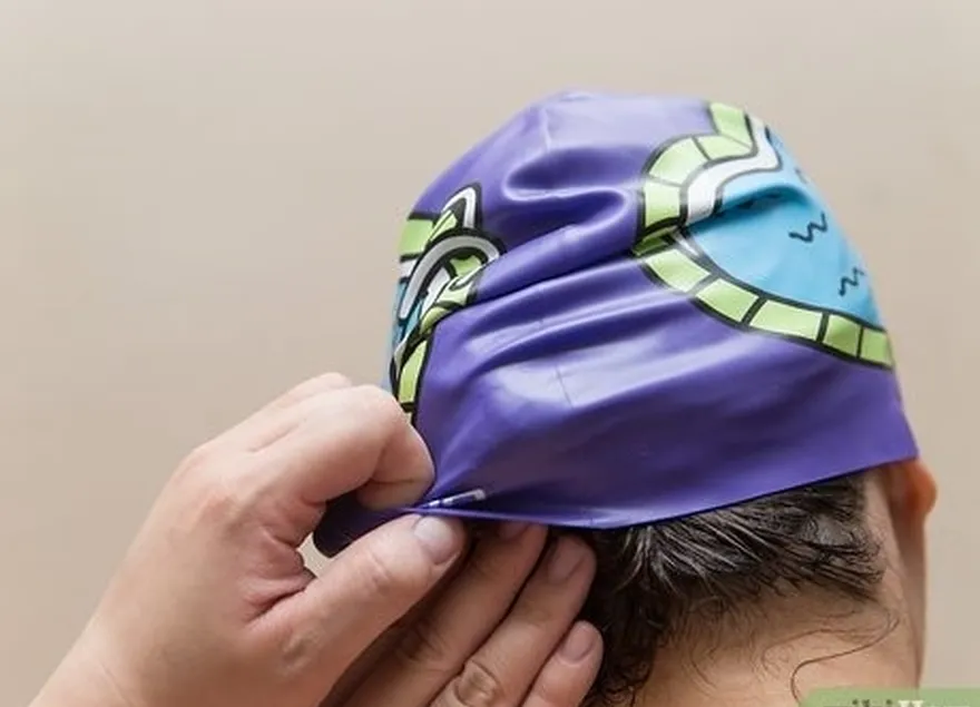 étape 4 ajustez le bonnet de bain.