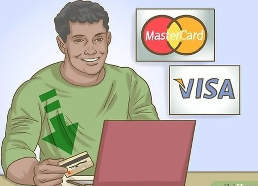 étape 3 fournissez une carte visa ou mastercard pour régler les frais d'inscription.