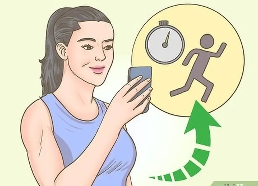 étape 2 utilisez une application de suivi de la condition physique sur votre téléphone pour suivre votre temps.