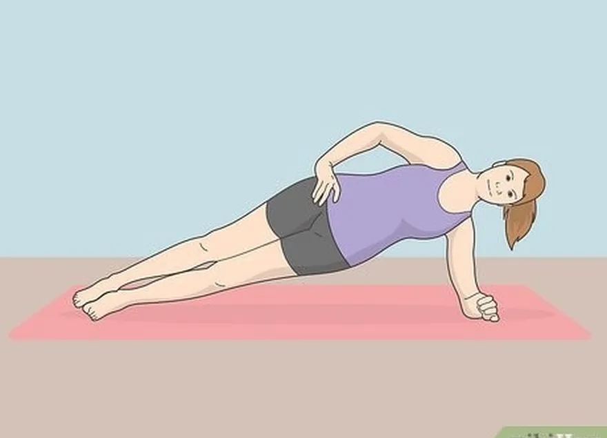 étape 3 faites des exercices de planche sur le côté.