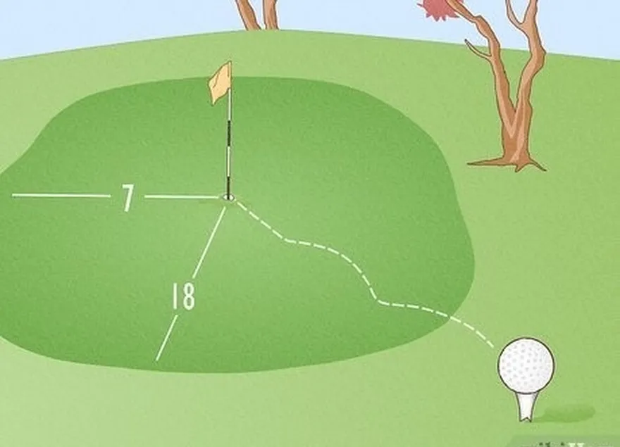 utiliser le drapeau's location to plan your tee shot.