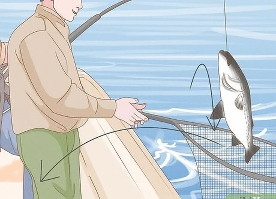 étape 4 usiner les gros poissons avant de les débarquer sur le bateau.