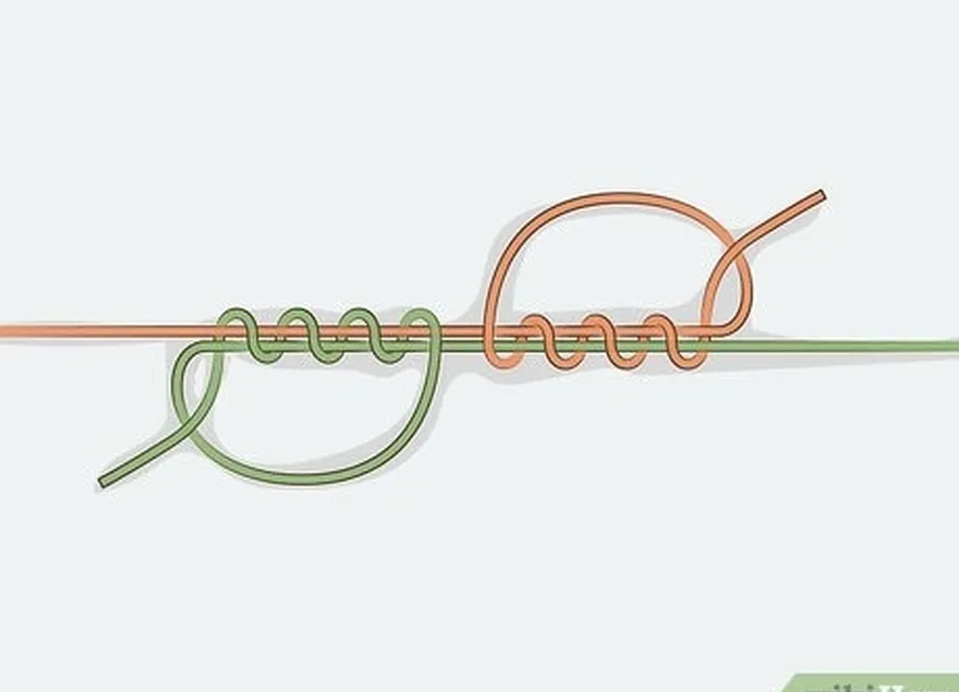 étape 3 attachez un bas de ligne de 46 à 61 cm à votre ligne principale.