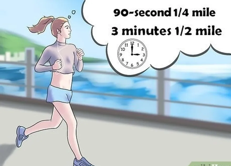 étape 1 travaillez votre 1⁄4 et 1⁄2 mile (0,4 et 0,8 km).