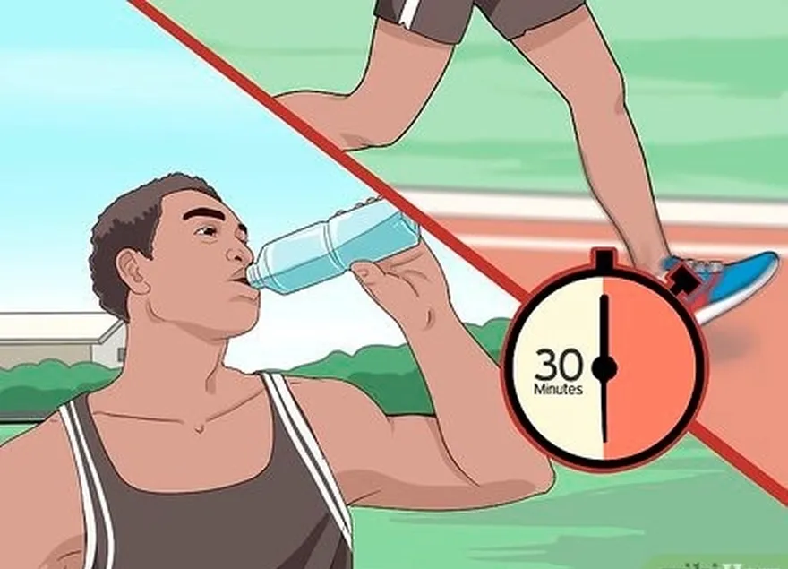 étape 5 continuez à boire de l'eau, surtout pour les courses de plus de 30 minutes.