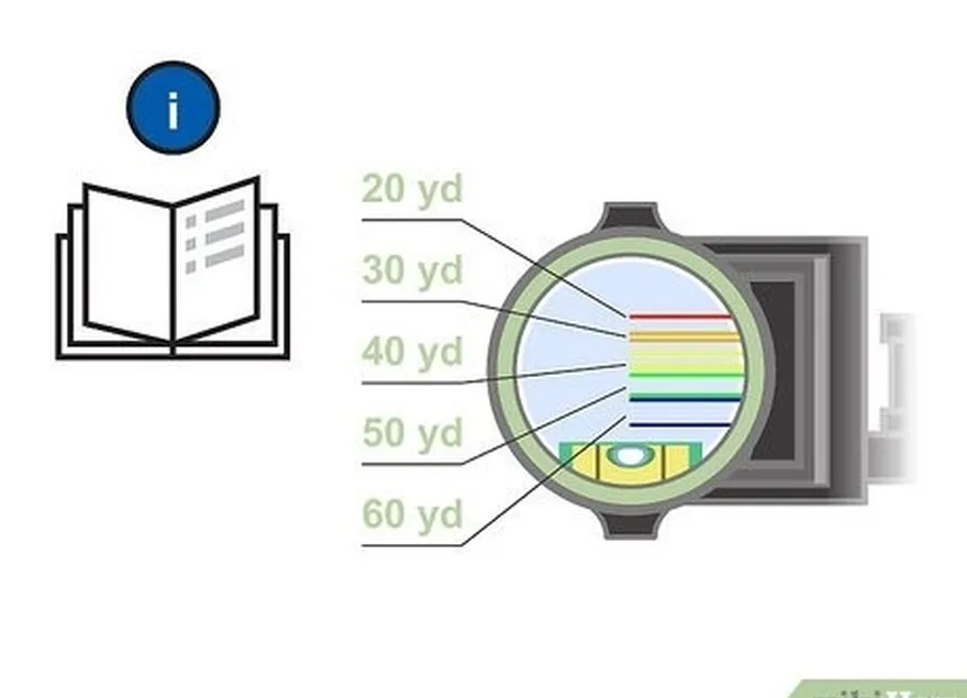 étape 6 comprendre que votre viseur vous aide à déterminer la distance de la flèche.