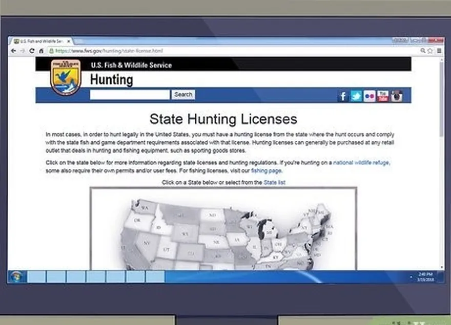 étape 2 demandez un permis de chasse dans l'état où vous souhaitez chasser.