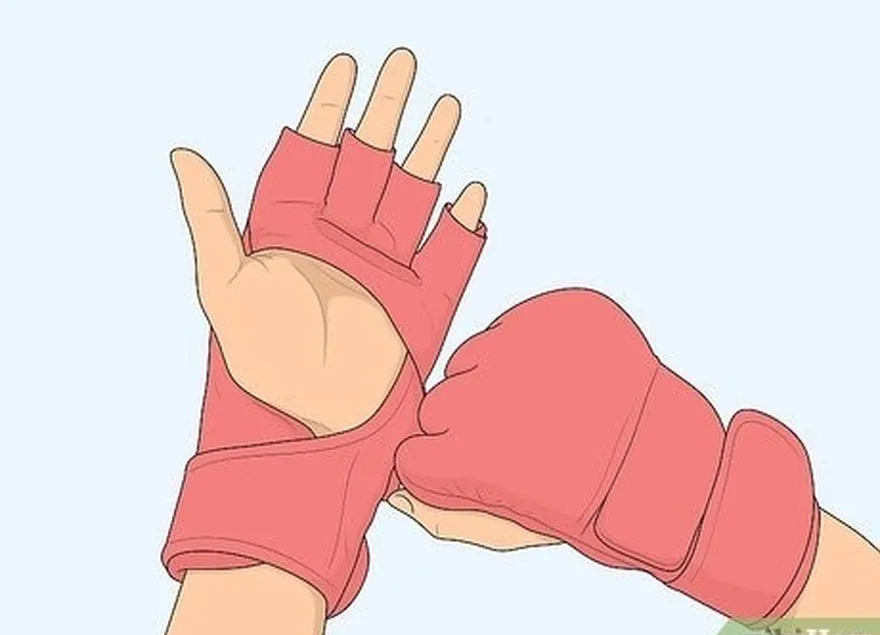 étape 4 portez des gants de mma si vous'd prefer more direct contact.