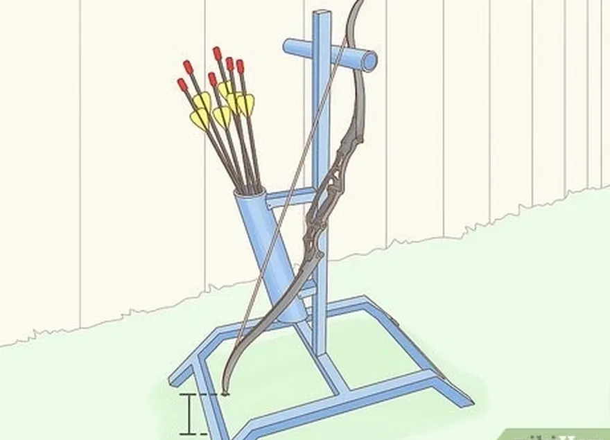 étape 5 utilisez un support d'arc pour maintenir votre arc au-dessus du sol.