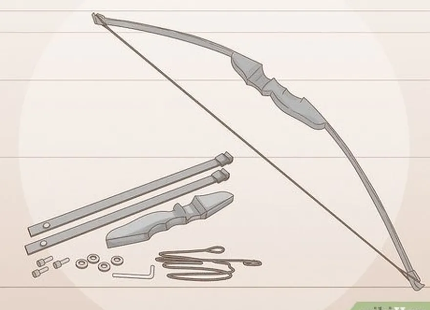 étape 2 démontez les arcs recurve takedown pour les ranger plus facilement.