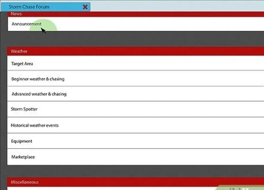 étape 10 rejoignez un forum de chasseurs de tempêtes sur internet.