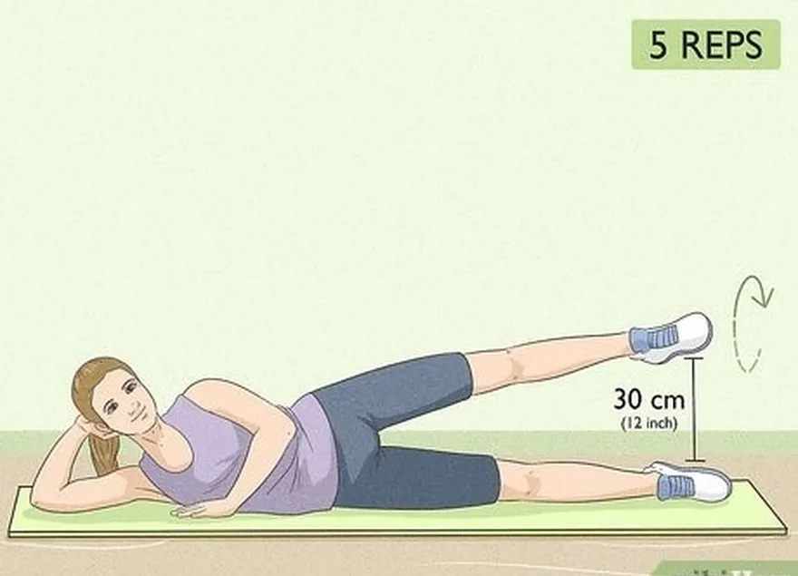 étape 4 effectuez des mouvements circulaires avec votre jambe.