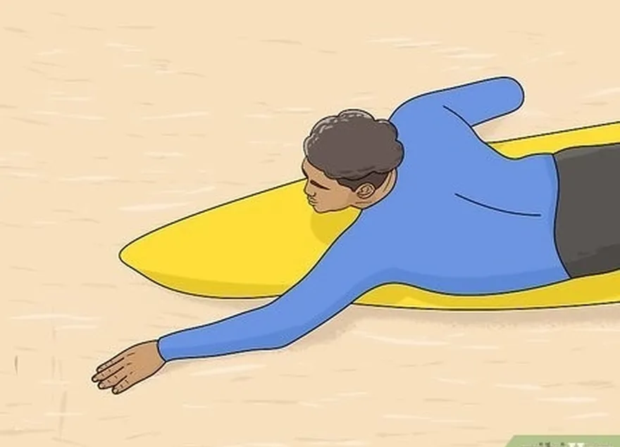 étape 1 se placer au centre de la planche en positionnant bien les mains et les pieds.