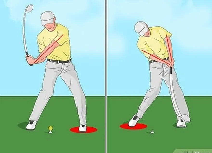 étape 2 poursuivez votre downswing.